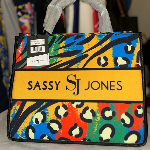 Sassy Jones Canvas Tote (NWT) - Picture 3 of 4